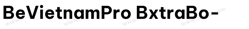 BeVietnamPro BxtraBo字体转换
